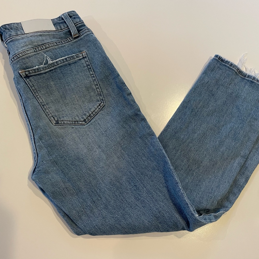 PISTOLA Skinny Ankle Jeans Women's Size 27 Raw Hem Distressed‎